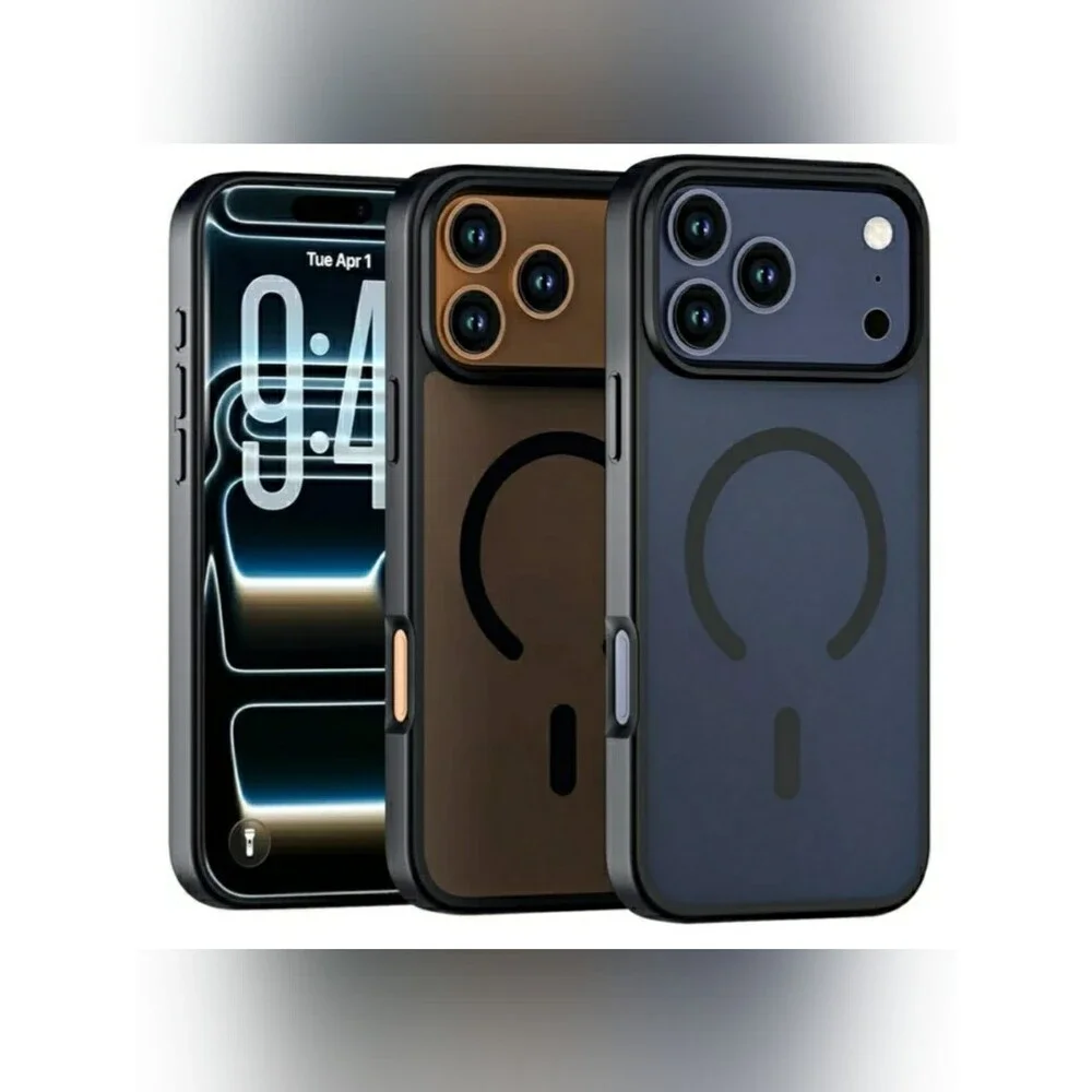 Iphone 17 Pro Max Frosted Matte Black Case Magsafe Ultra Slim Smooth Shockproof